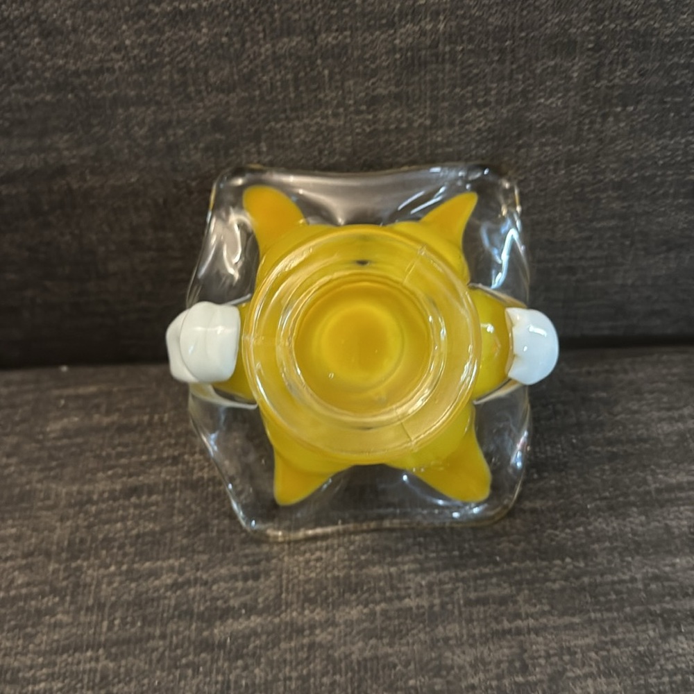 Vintage hand blown glass candy dish - Picture 3 of 5